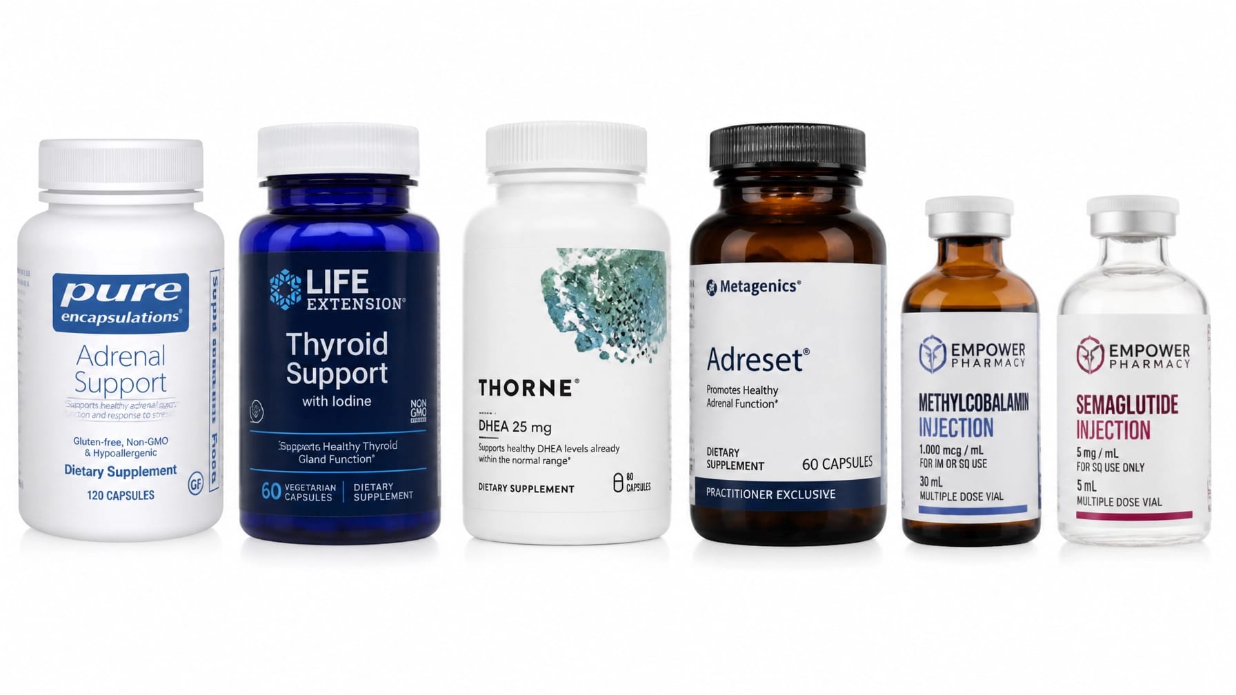 Various endocrine bioregulators aligned for metabolic research
