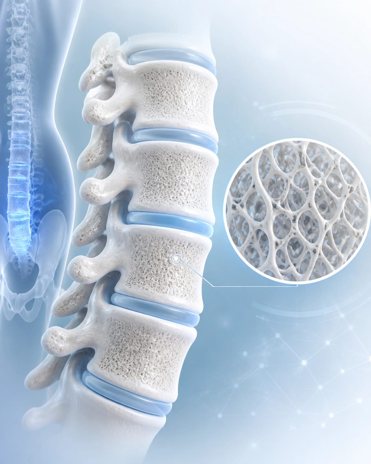 Healthy Bone Microarchitecture Illustration