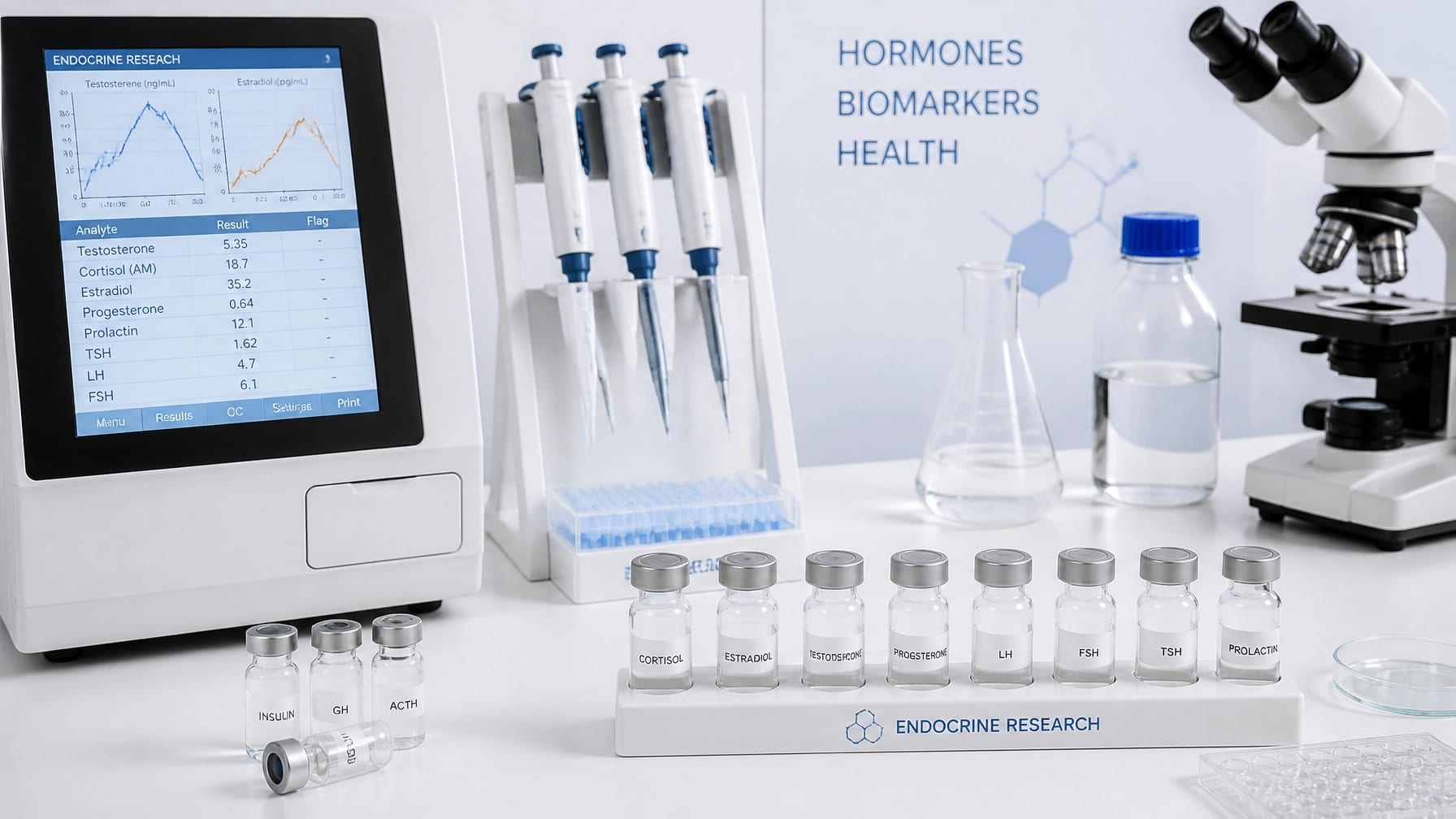 Scientific laboratory setup with research equipment