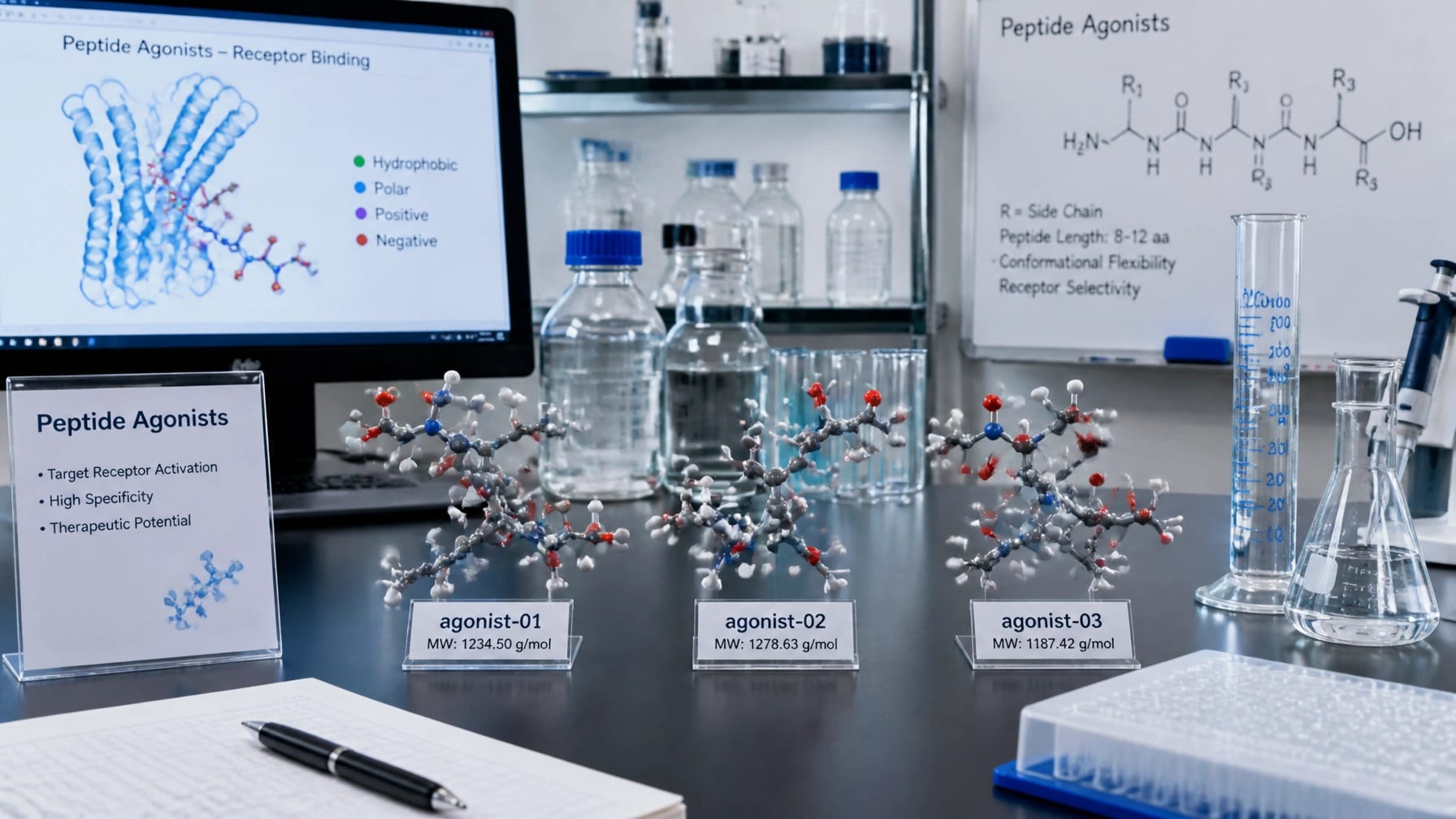 Scientific Laboratory Benchtop Setup