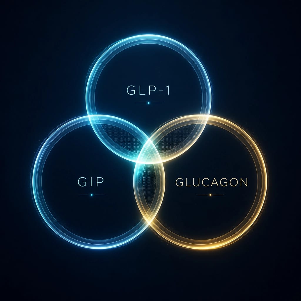 Triple Receptor Mechanism: GLP-1, GIP, and Glucagon