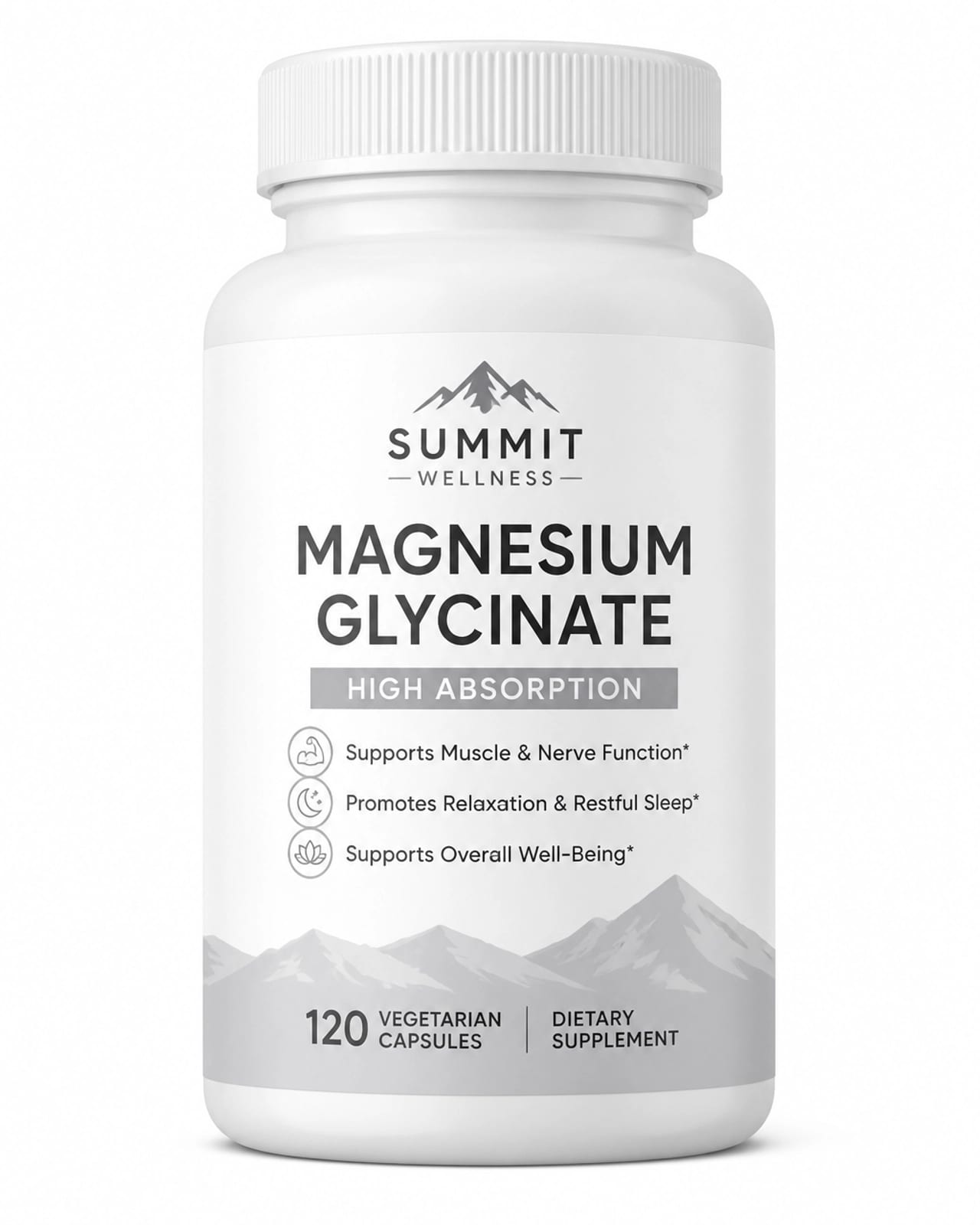 Detailed view of a professional supplement bottle