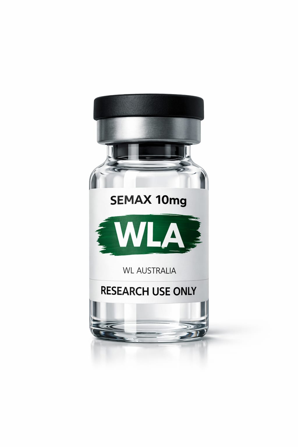 Laboratory vial of Semax 10mg research peptide