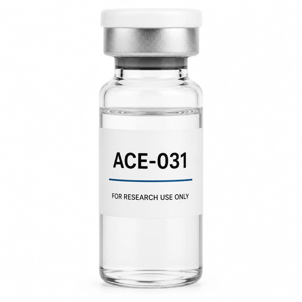 ACE-031 vial showcasing clinical clarity