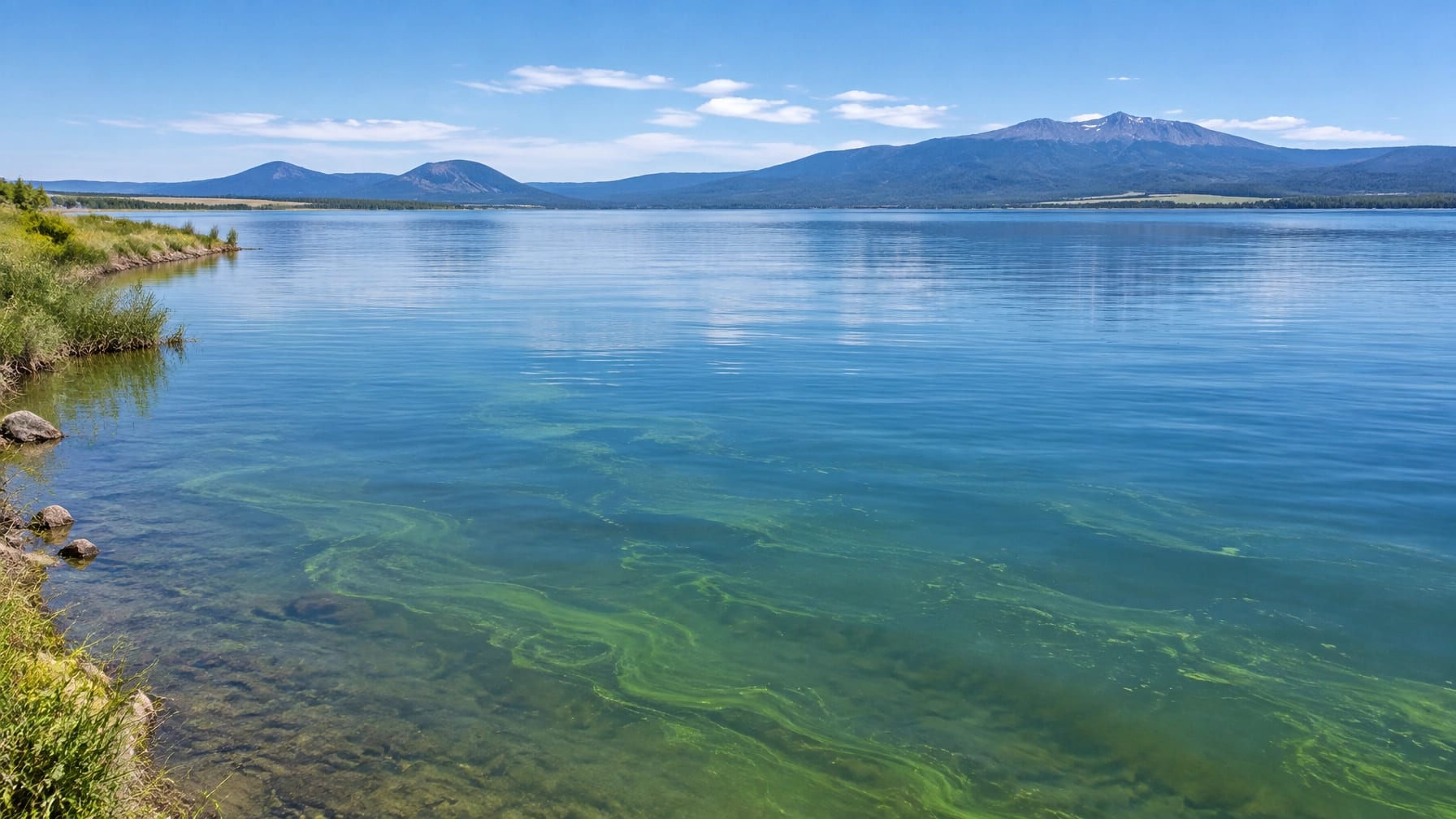 Upper Klamath Lake in Oregon, the natural environment associated with Aphanizomenon flos-aquae