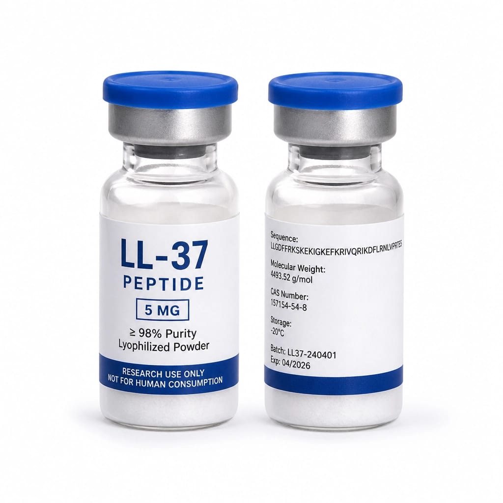 LL-37 peptide vials for innate immunity