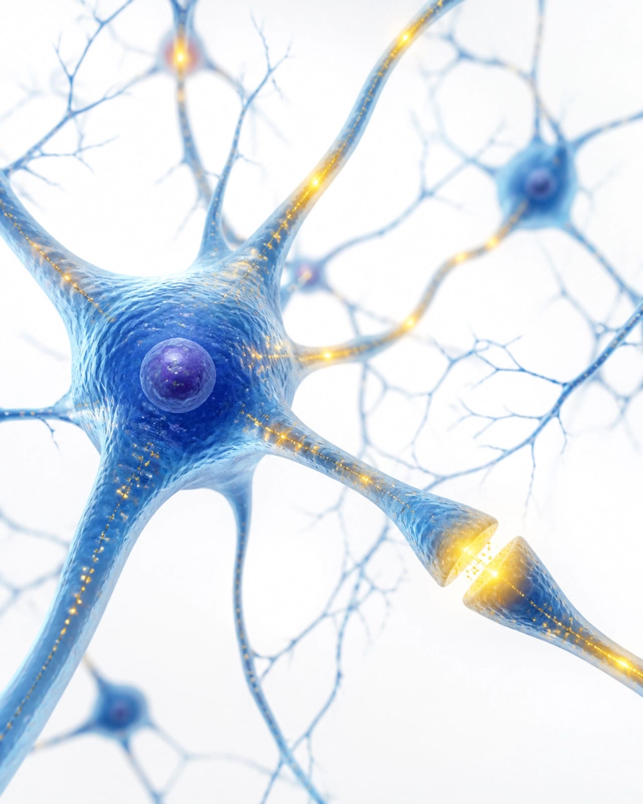 Artistic representation of neurons connecting