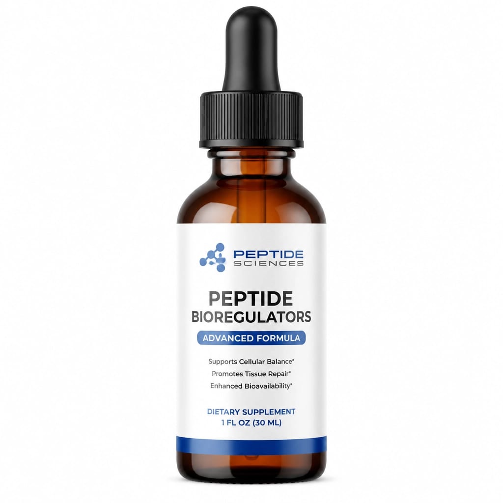 Laboratory Dropper Bottle of Peptide Bioregulators