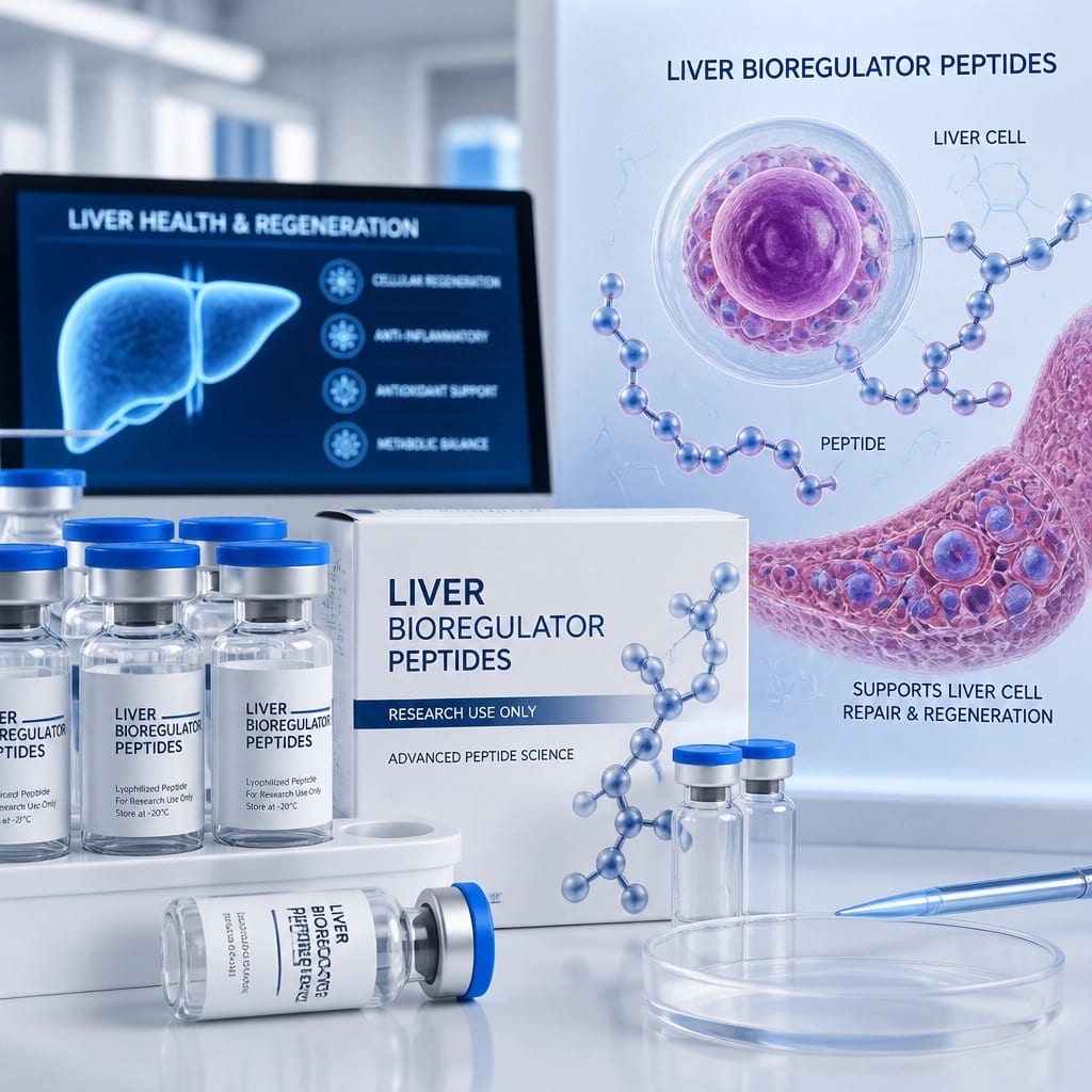 Advanced research peptides in a clinical laboratory setting