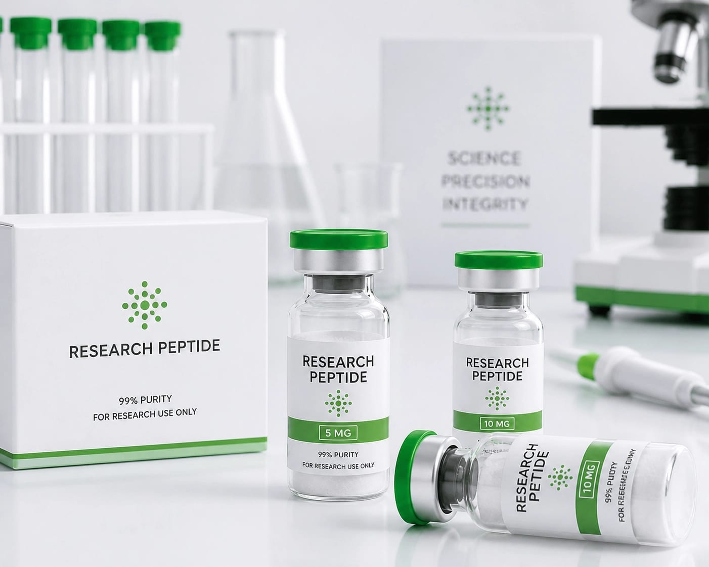 Scientific laboratory research vials