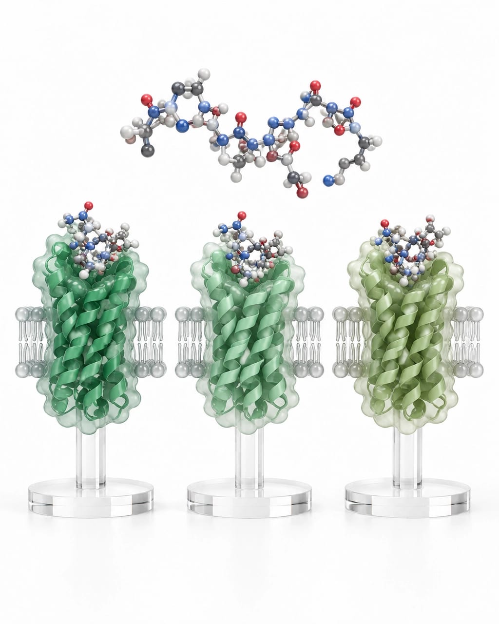 Realistic research photography representing PACAP receptor signalling