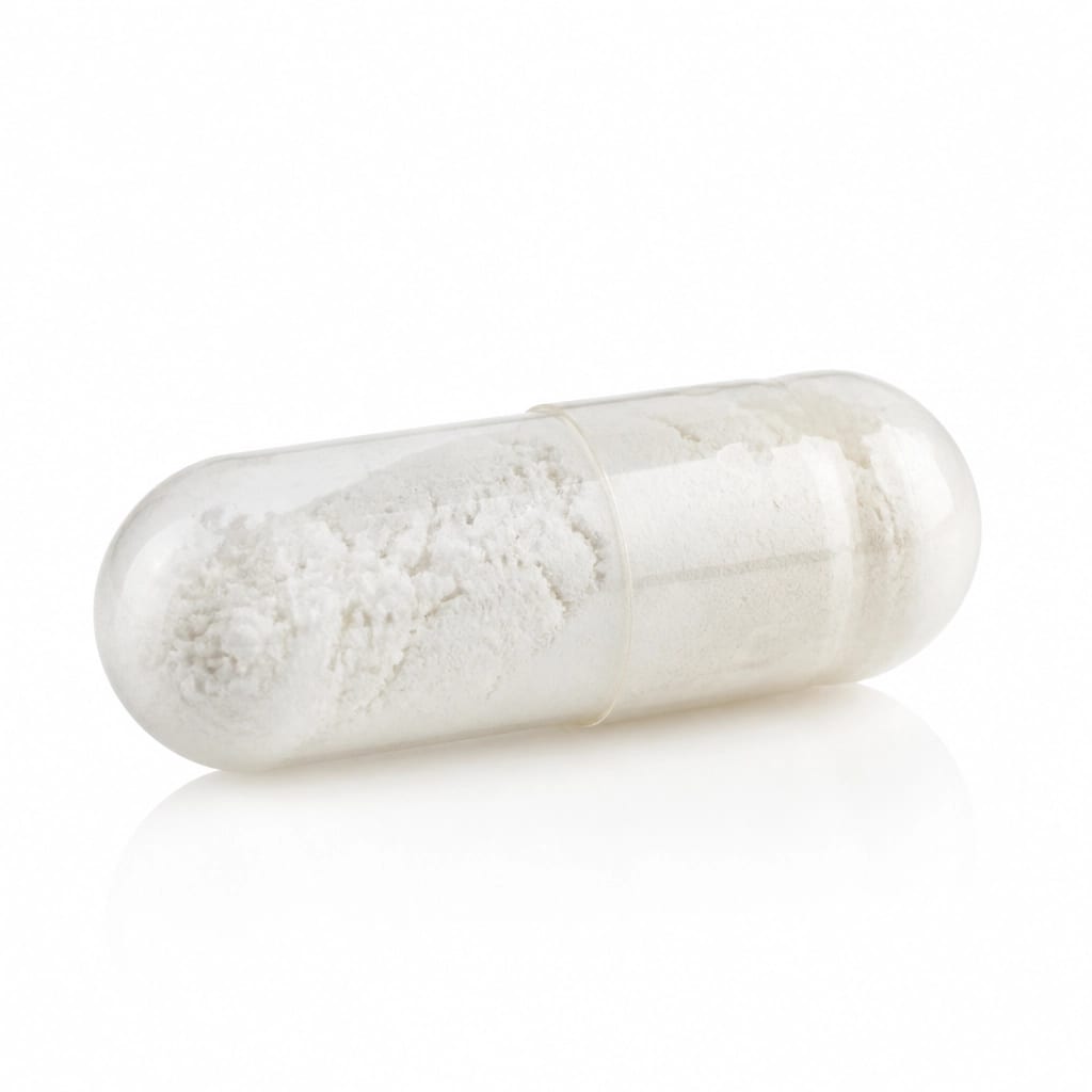Close up of a high-quality nootropic capsule